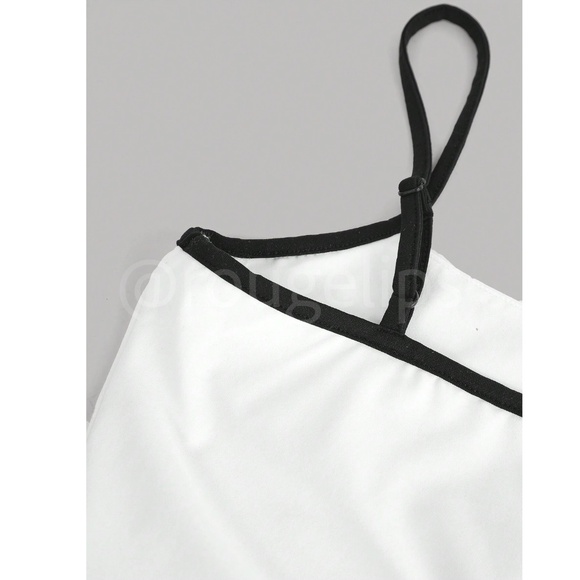 Rouge! White and Black Trim Tank Top - Picture 10 of 13